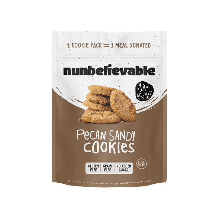 NUNBELIEVABLE: Cookies Pecan Sandy, 2.26 oz