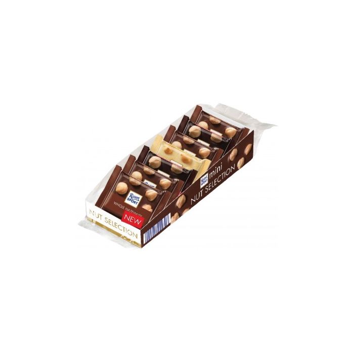 RITTER SPORT: Mini Chocolate Assorted with Whole Hazelnuts, 4.09 oz