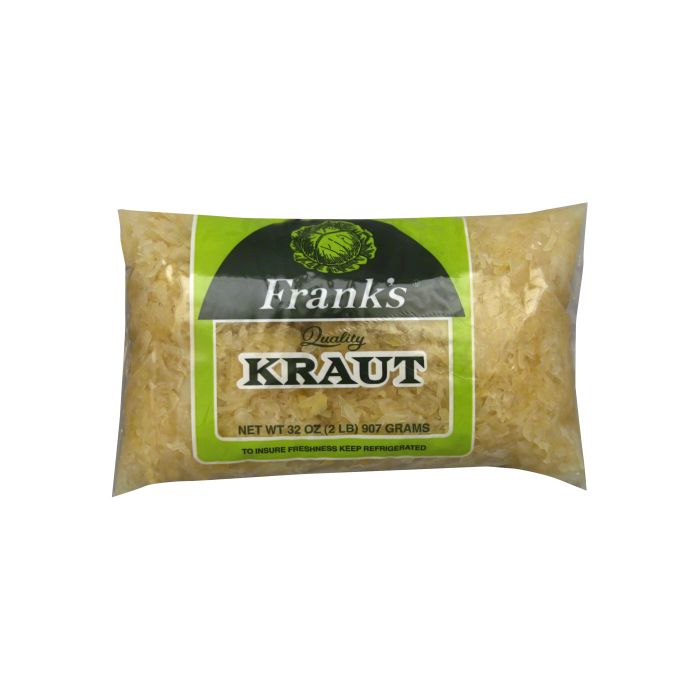 FRANKS: Sauerkraut Poly Bag, 2 LB
