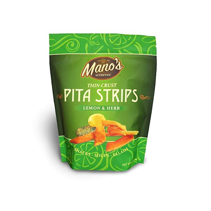 MANO'S AUTHENTIC: Pita Strips Lemon Hrb, 6.5 oz