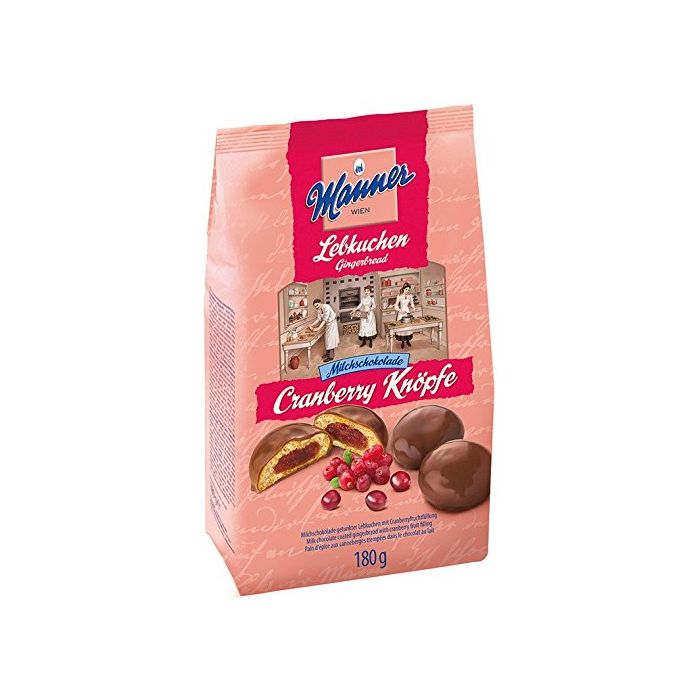 MANNER: Gingerbread Chocolate With Cranberry, 6.3 oz