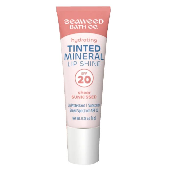 SEAWEED BATH COMPANY: Hydrating Tinted Mineral Lip Shine SPF20 Sheer Sunkissed, 0.28 oz