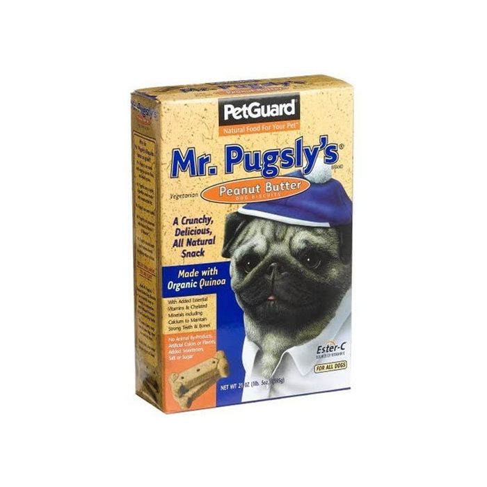 PETGUARD: Treat Dog Bisc Pugsly Pnt Bttr, 21 oz