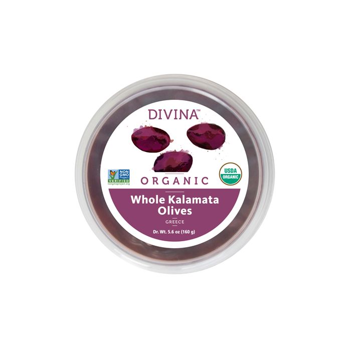 DIVINA: Organic Whole Kalamata Olives, 5.6 oz