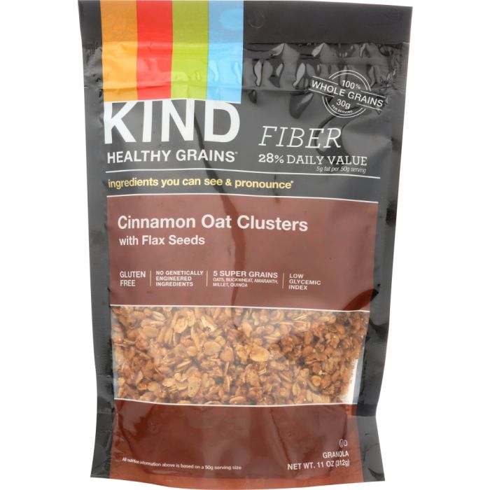 KIND: Healthy Grains Cinnamon Oat Clusters with Flax Seeds, 11 oz