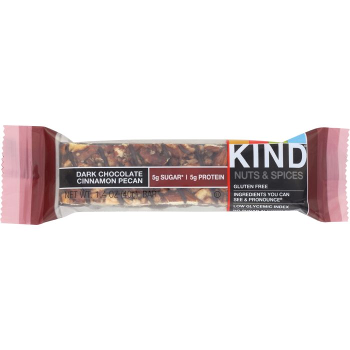 KIND: Nuts and Spices Bar Dark Chocolate Cinnamon Pecan, 1.4 oz