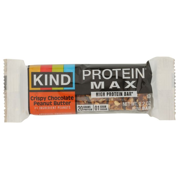 KIND: Protein MAX Crispy Chocolate Peanut Butter Protein Bar, 2.2 oz