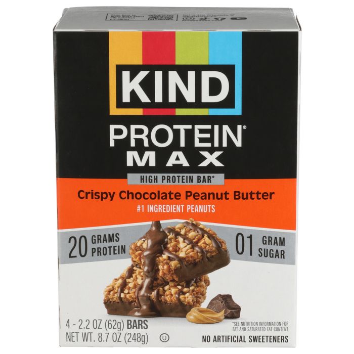 KIND: Crispy Chocolate Peanut Butter Protein Bars, 8.75 oz