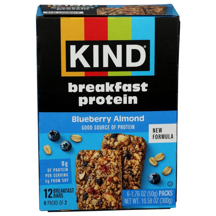 KIND: Blueberry Almond Protein Breakfast Bar, 10.58 oz