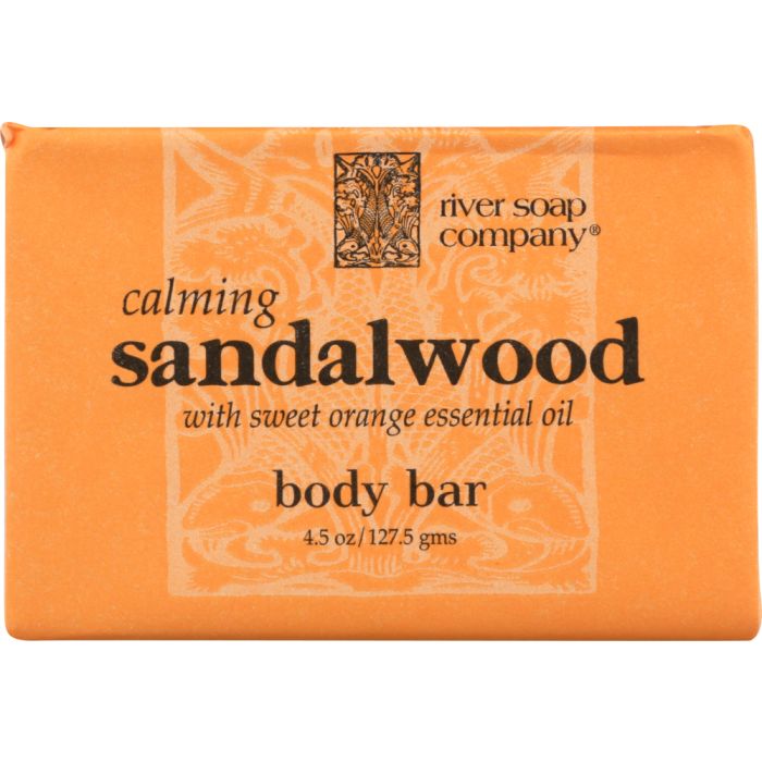 RIVER SOAP COMPANY: Soap Bar Sandalwood, 4.5 oz