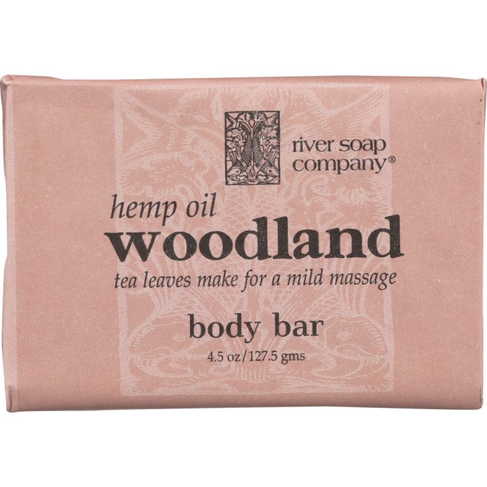 RIVER SOAP COMPANY: Hemp Oil Woodland Body Bar, 4.5 oz