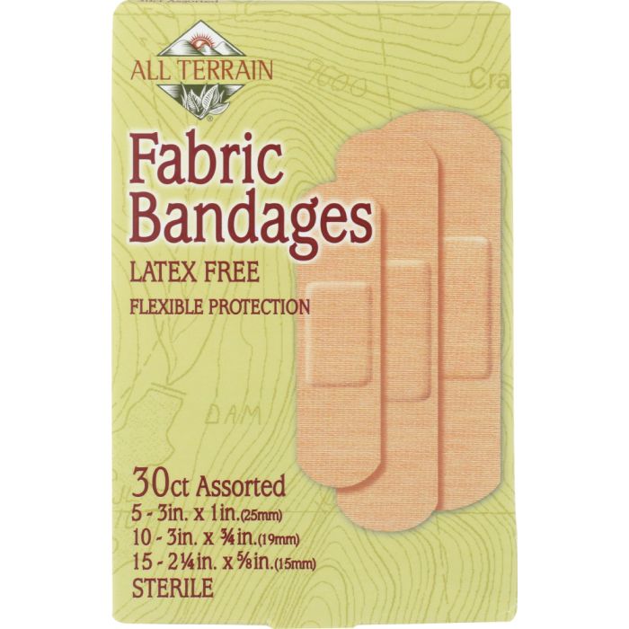 ALL TERRAIN:  Fabric Bandages Assorted, 30 pc