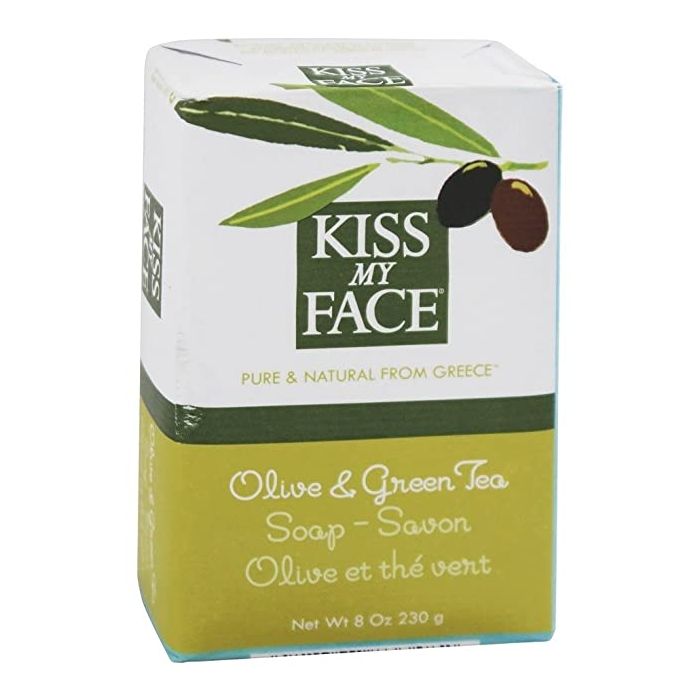 KISS MY FACE: Soap Bar Olive & Grn Tea, 8 oz