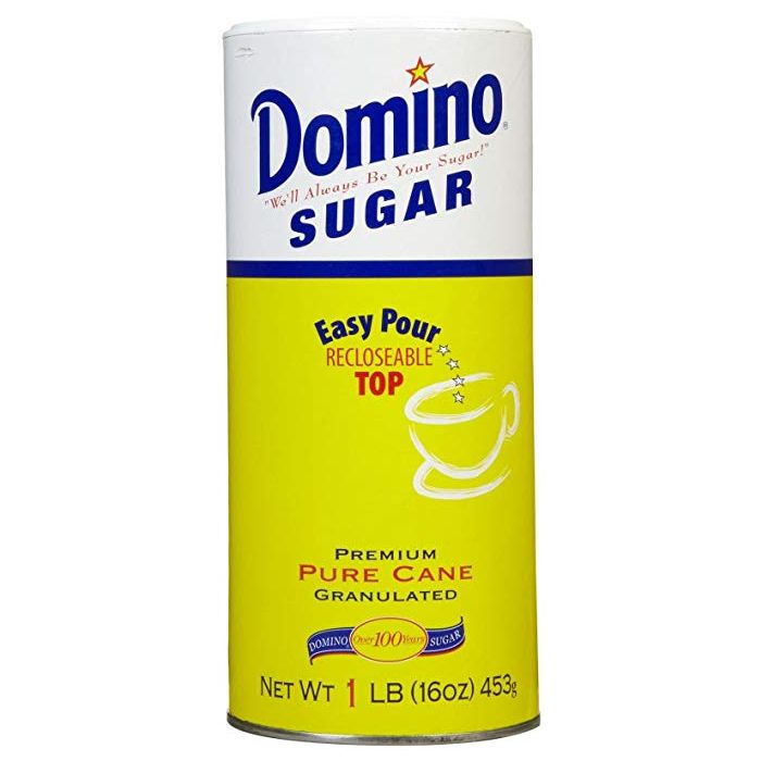 DOMINO: Sugar Granulated Canister, 16 oz