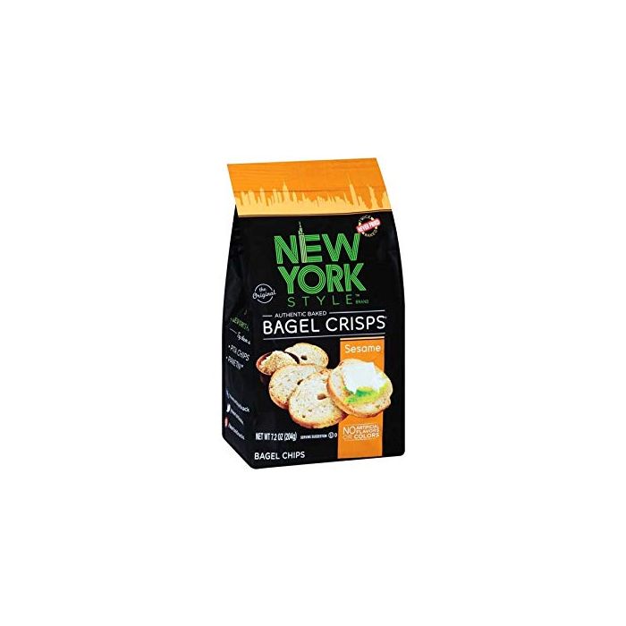 NEW YORK STYLE: Bagel Crisps Sesame, 7.2 oz