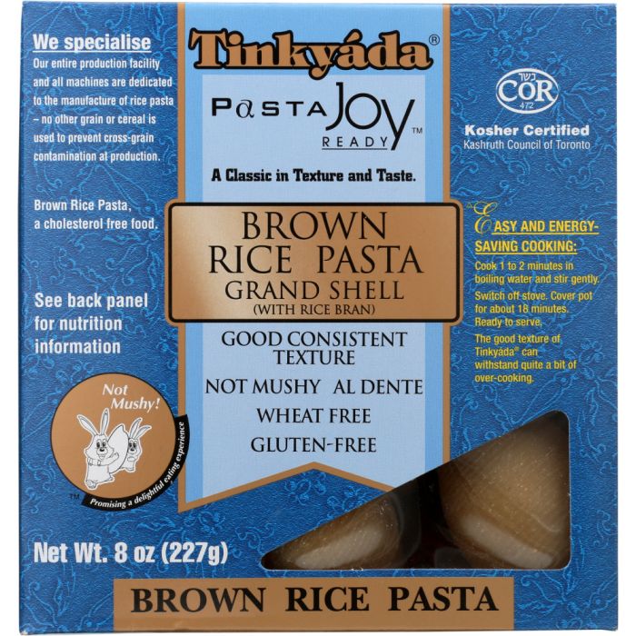 TINKYADA: Brown Rice Pasta Grand Shell, 8 oz