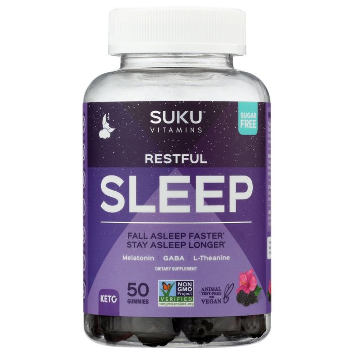 SUKU VITAMINS: Restful Sleep Gummies, 50 pc