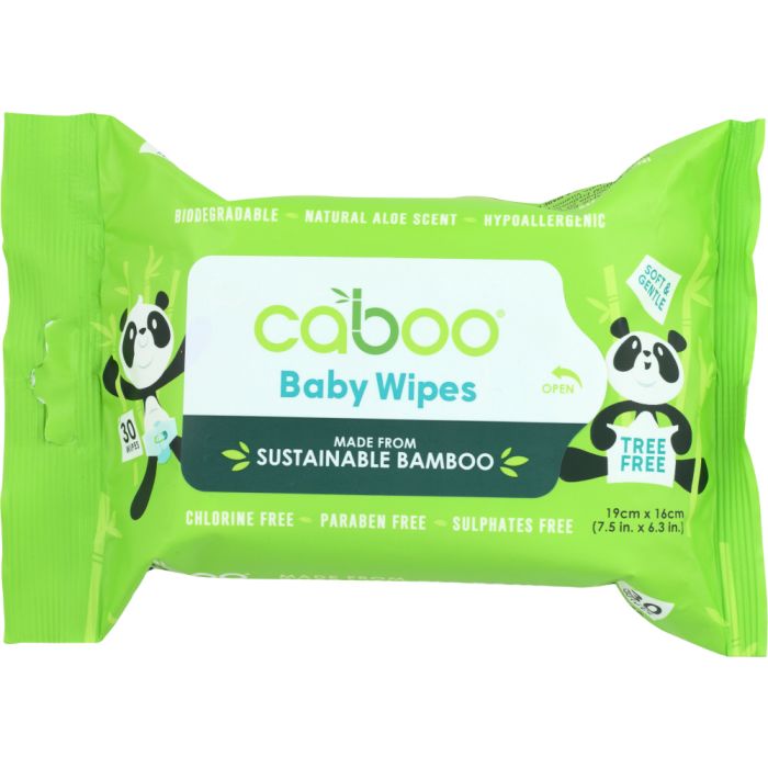 CABOO: Wipe Baby Bamboo Flip Top, 30 packs