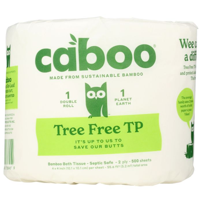 CABOO: Tree Free Bath Tissue Single Roll, 1 ea