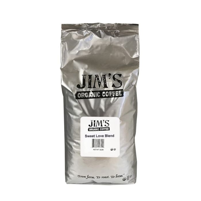 JIMS ORGANIC COFFEE: Organic Sweet Love Blend Coffee, 5 lb