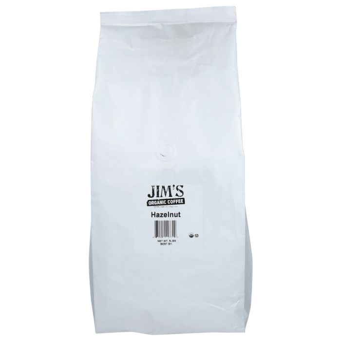 JIMS ORGANIC COFFEE: Organic Hazelnut Coffee, 5 lb
