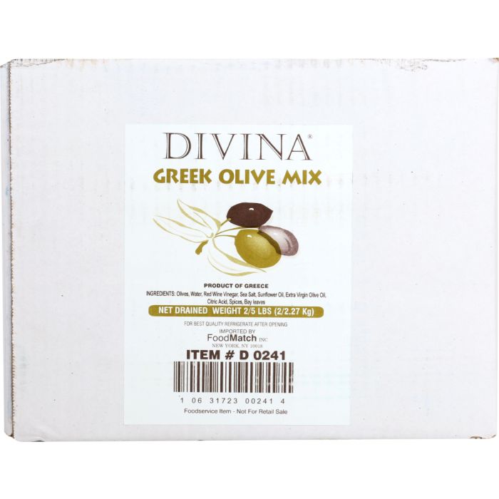 DIVINA: Greek Olives Mix, 5 lb