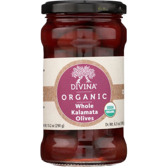 DIVINA: Olive Kalamata Organic Whole, 6.35 OZ