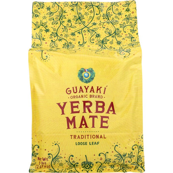 GUAYAKI: Organic Yerba Mate Traditional Loose Leaf, 5 Lb