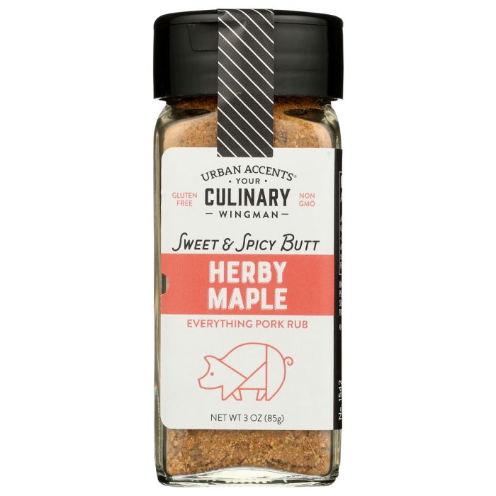 URBAN ACCENTS: Herby Maple Everything Pork Rub, 3 oz