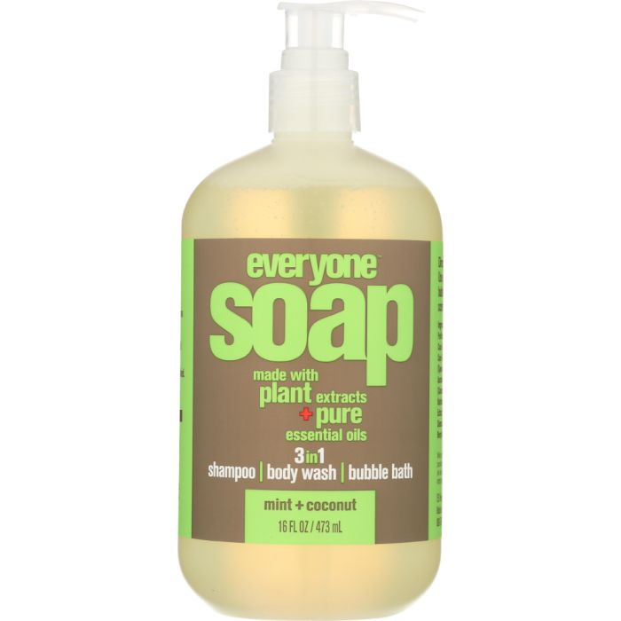 EVERYONE: 3-in-1 Soap Mint Coconut, 16 oz