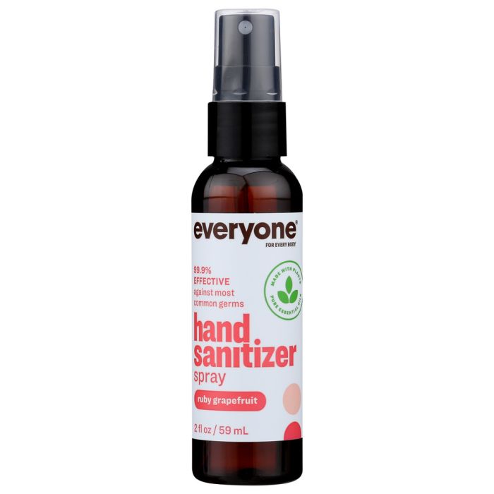 EVERYONE: Ruby Grapefruit Hand Sanitizer Spray, 2 fo