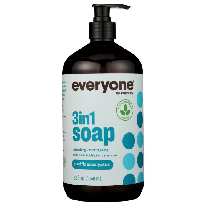 EVERYONE: 3 In 1 Soap Pacific Eucalyptus, 32 fo
