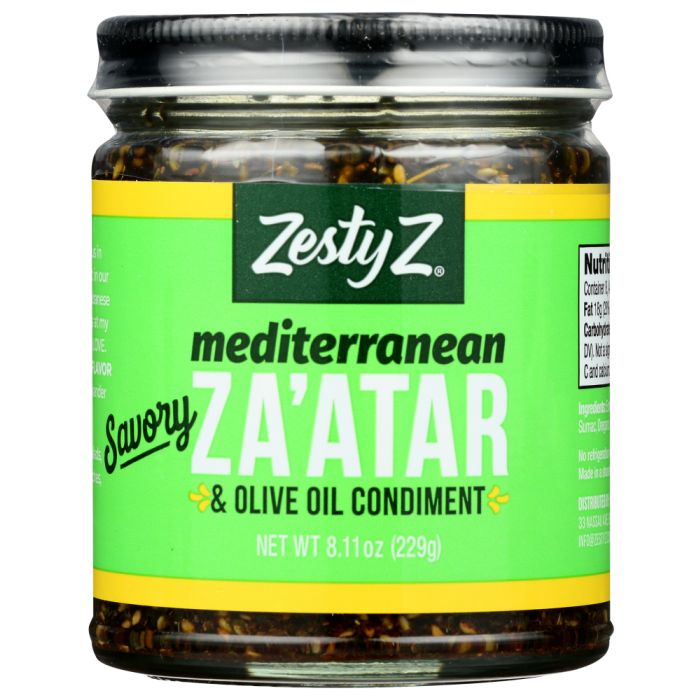 ZESTY Z: Mediterranean Za'atar Condiment & Spread, 8.11 oz