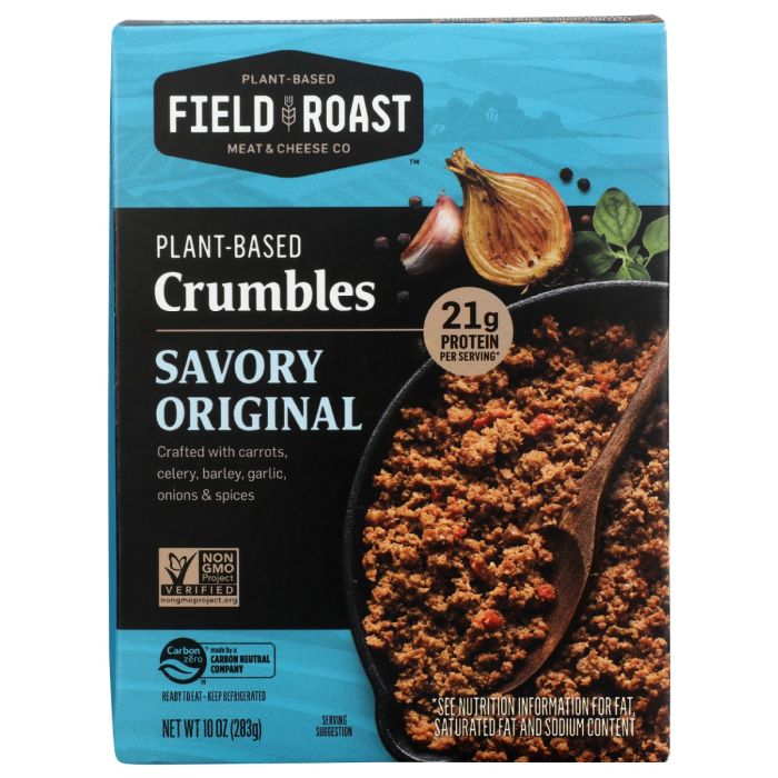 FIELD ROAST: Savory Original Plant Based Crumbles, 10 oz