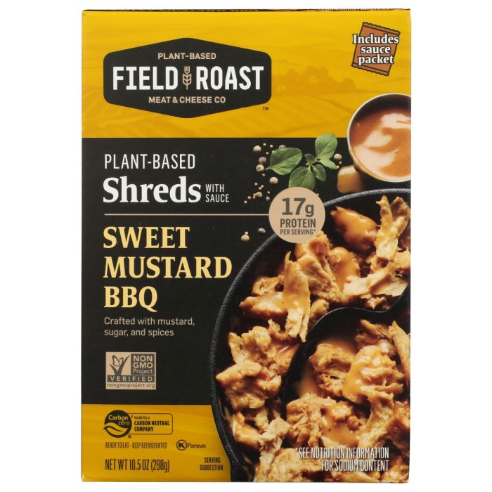 FIELD ROAST: Plant Based Shreds Sweet Mustard Bbq, 10.5 oz