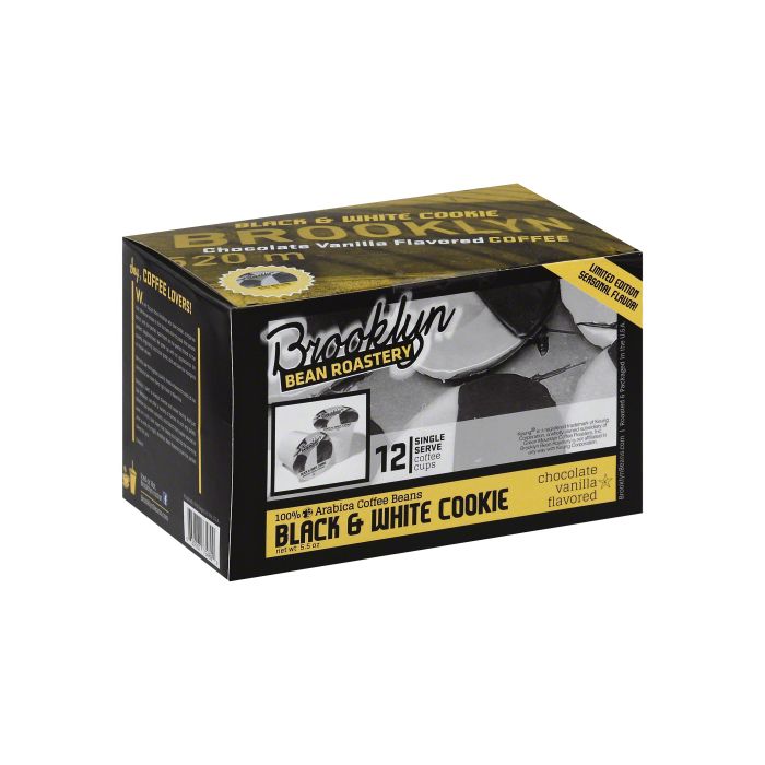 BROOKLYN BEAN ROASTERY: Coffee Black & White Cookie 12 pc, 5.5 oz