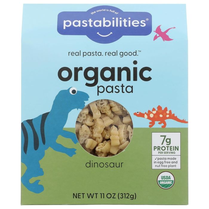 PASTABILITIES: Pasta Dinosaur Organic, 11 oz