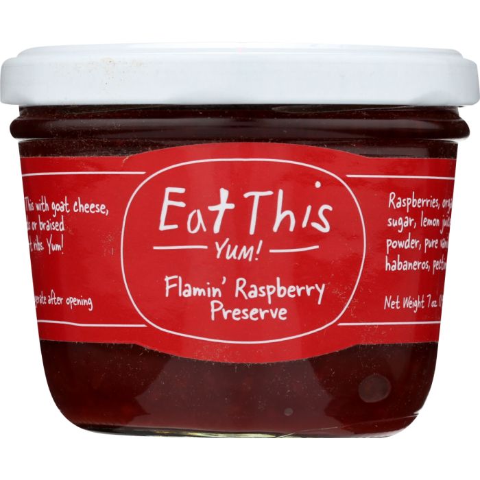 EAT THIS: Flamin Raspberry Preserve, 5 oz