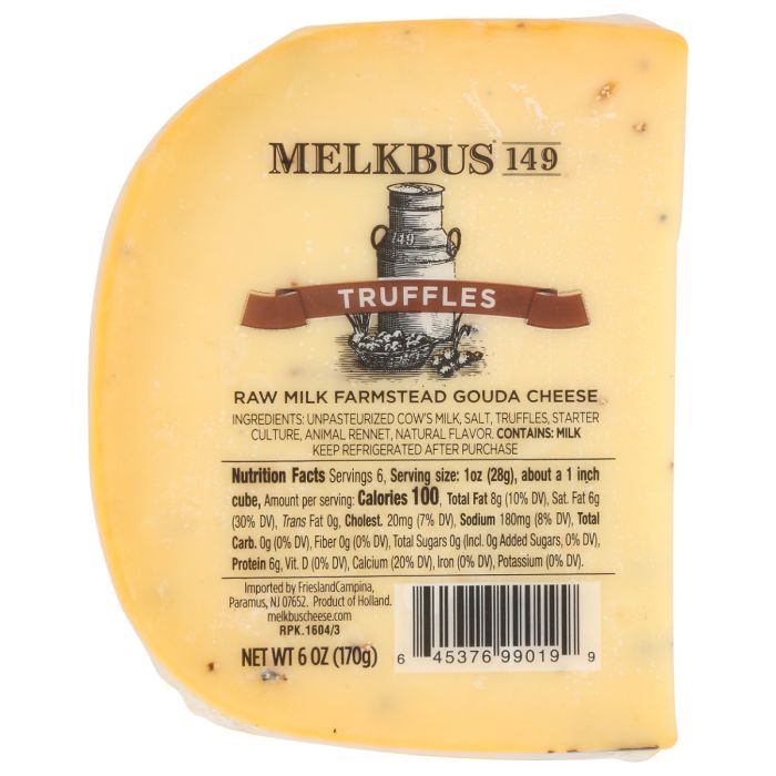 MELKBUS 149: Truffles Gouda Cheese, 6 oz