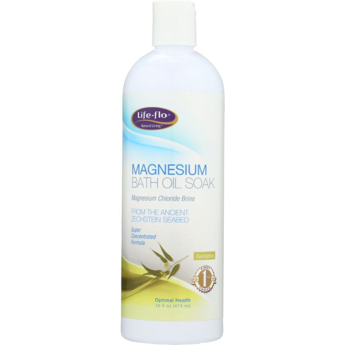 LIFE FLO: Magnesium Bath Oil Soak, 16 oz