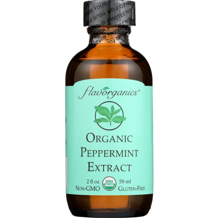 FLAVORGANICS: Organic Peppermint Extract, 2 oz