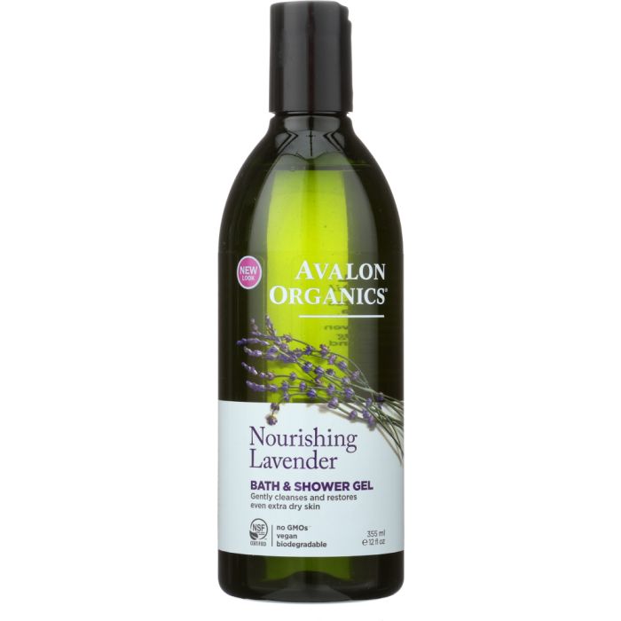 AVALON ORGANICS: Bath & Shower Gel Lavender, 12 oz