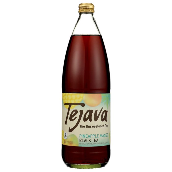 TEJAVA: Pineapple Mango Unsweetened Black Tea, 1 lt