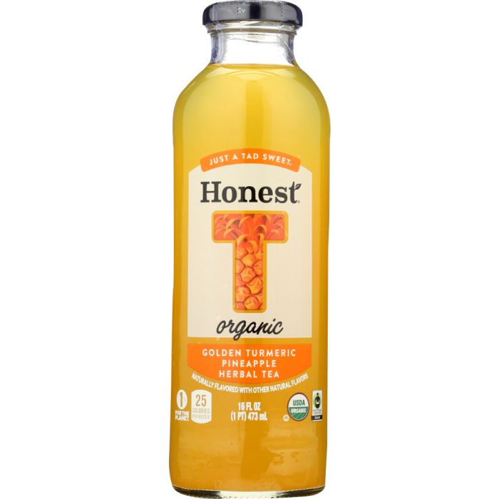 HONEST TEA: Organic Golden Turmeric Pineapple Herbal Tea, 16 fo