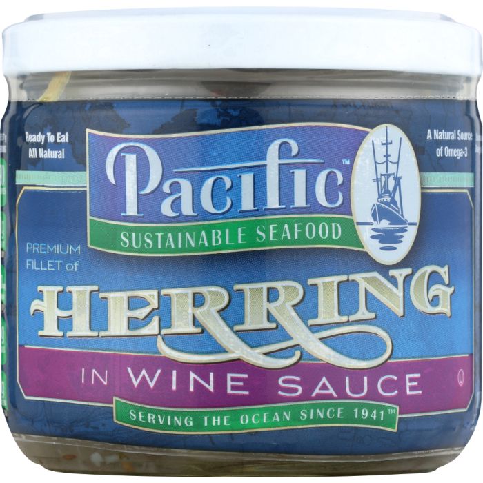 PACIFIC SUSTAINABLE SEAFOOD: Herring in Wine Sauce, 12 oz