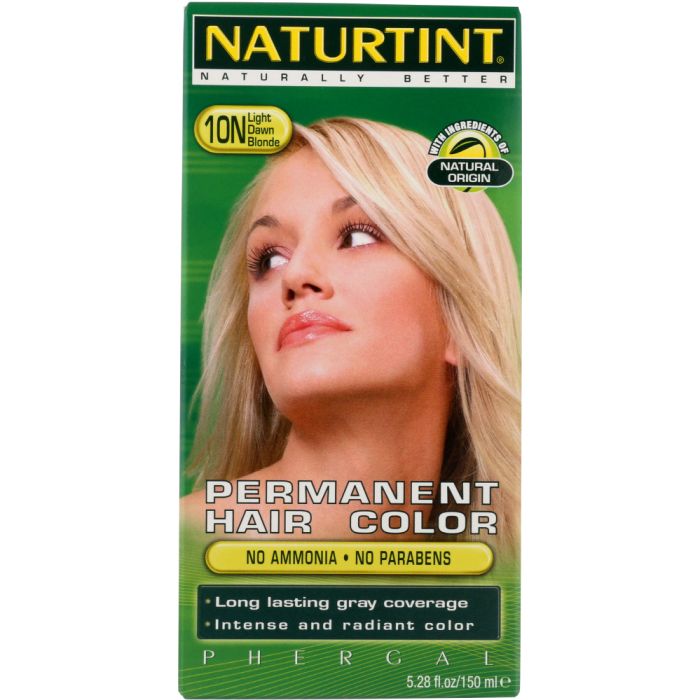 NATURTINT: Permanent Hair Color 10N Light Dawn Blonde, 5.28 oz