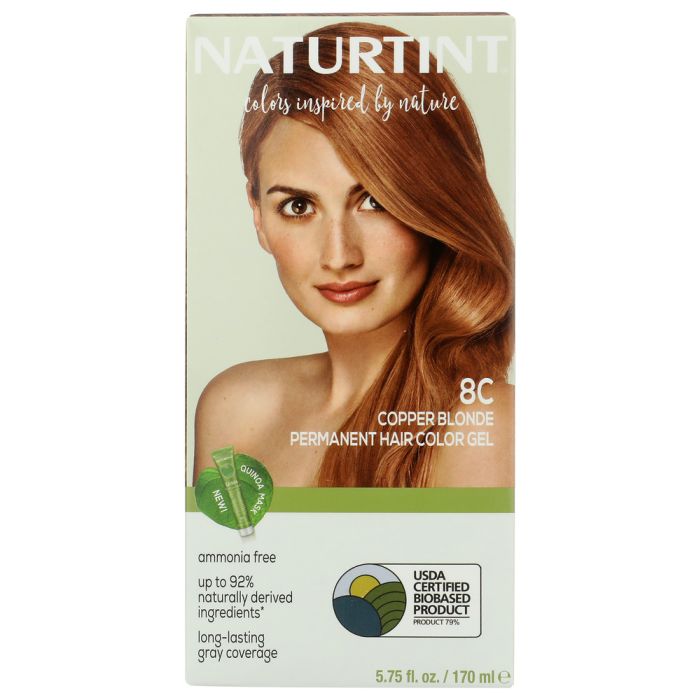 NATURTINT: Permanent Hair Color 8C Copper Blonde, 5.28 oz