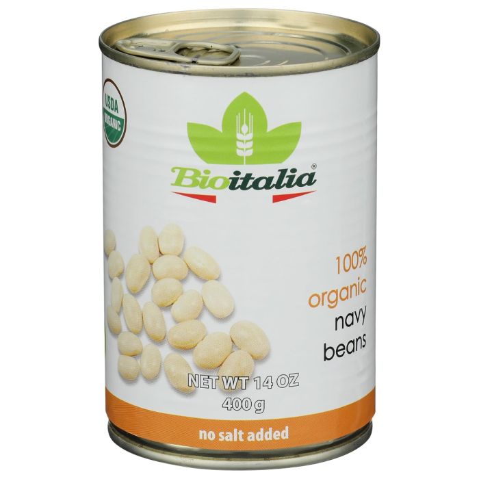 BIOITALIA: Organic Navy Beans, 14 oz