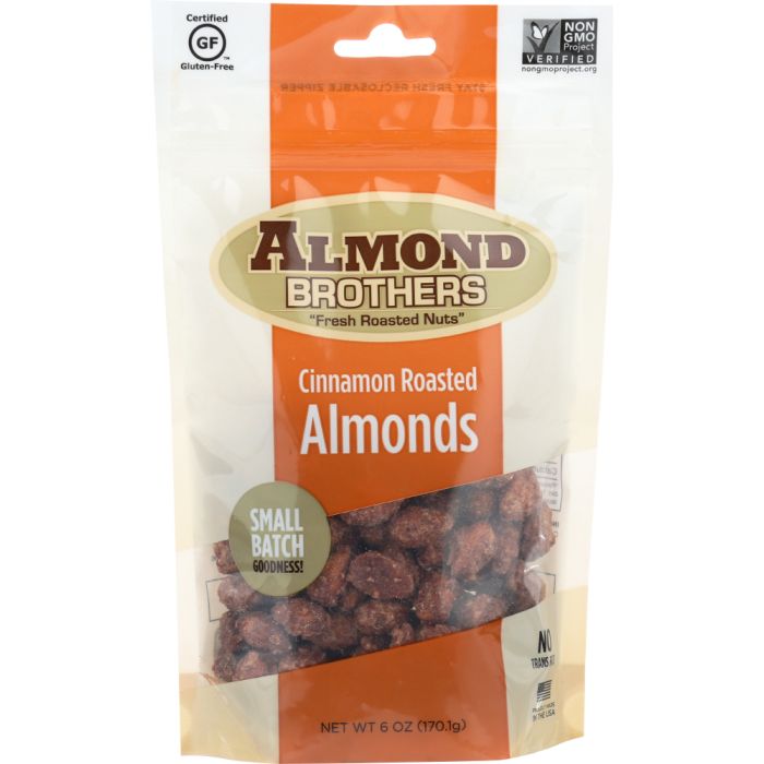 ALMOND BROTHERS: Almonds Whole Cinnamon, 6 oz