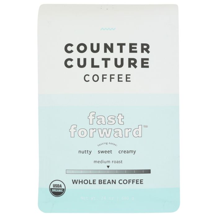 COUNTER CULTURE: Fast Forward Organic Whole Bean Coffee, 24 oz